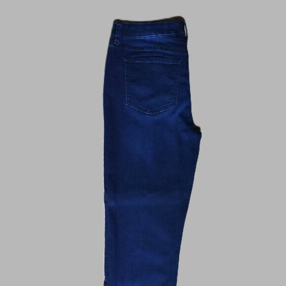 Jen 7 For All Mankind Jeans 6 Blue Straight Slim Stretch Bin 2 - Picture 2 of 4